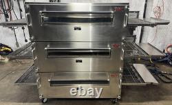XLT 3255 Nat Gas Triple Stack Pizza Conveyor Ovens Video Demo