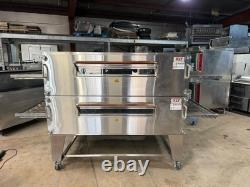 XLT 3870/3070 Nat Gas Double Stack Pizza Conveyor Ovens