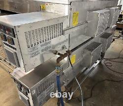 XLT 3870 Nat Gas Double Stack Pizza Conveyor Ovens Video DemoSPLIT BELTS