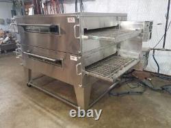 XLT 3870 Natural Gas Double Stack Pizza Conveyor Ovens Video DemoSPLIT BELT