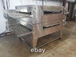 XLT 3870 Natural Gas Double Stack Pizza Conveyor Ovens Video DemoSPLIT BELT