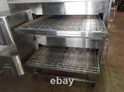 XLT 3870 Natural Gas Double Stack Pizza Conveyor Ovens Video DemoSPLIT BELT