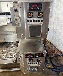 XLT 3870 Natural Gas Double Stack Pizza Conveyor Ovens Video DemoSplit Belt