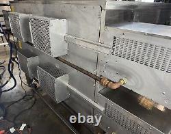 XLT 3870 Natural Gas Double Stack Pizza Conveyor Ovens Video DemoSplit Belt