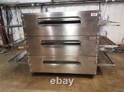 XLT 3870 Natural Gas Triple Stack Pizza Conveyor Ovens Video Demo