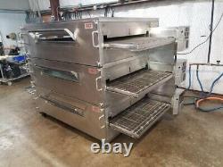 XLT 3870 Natural Gas Triple Stack Pizza Conveyor Ovens Video Demo