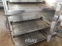 XLT 3870 Natural Gas Triple Stack Pizza Conveyor Ovens Video Demo