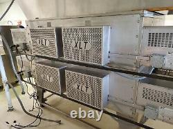 Xlt-3270-ts Double Deck Conveyor Pizza Ovens Nat Gas By Bofi Top Deck Has Split